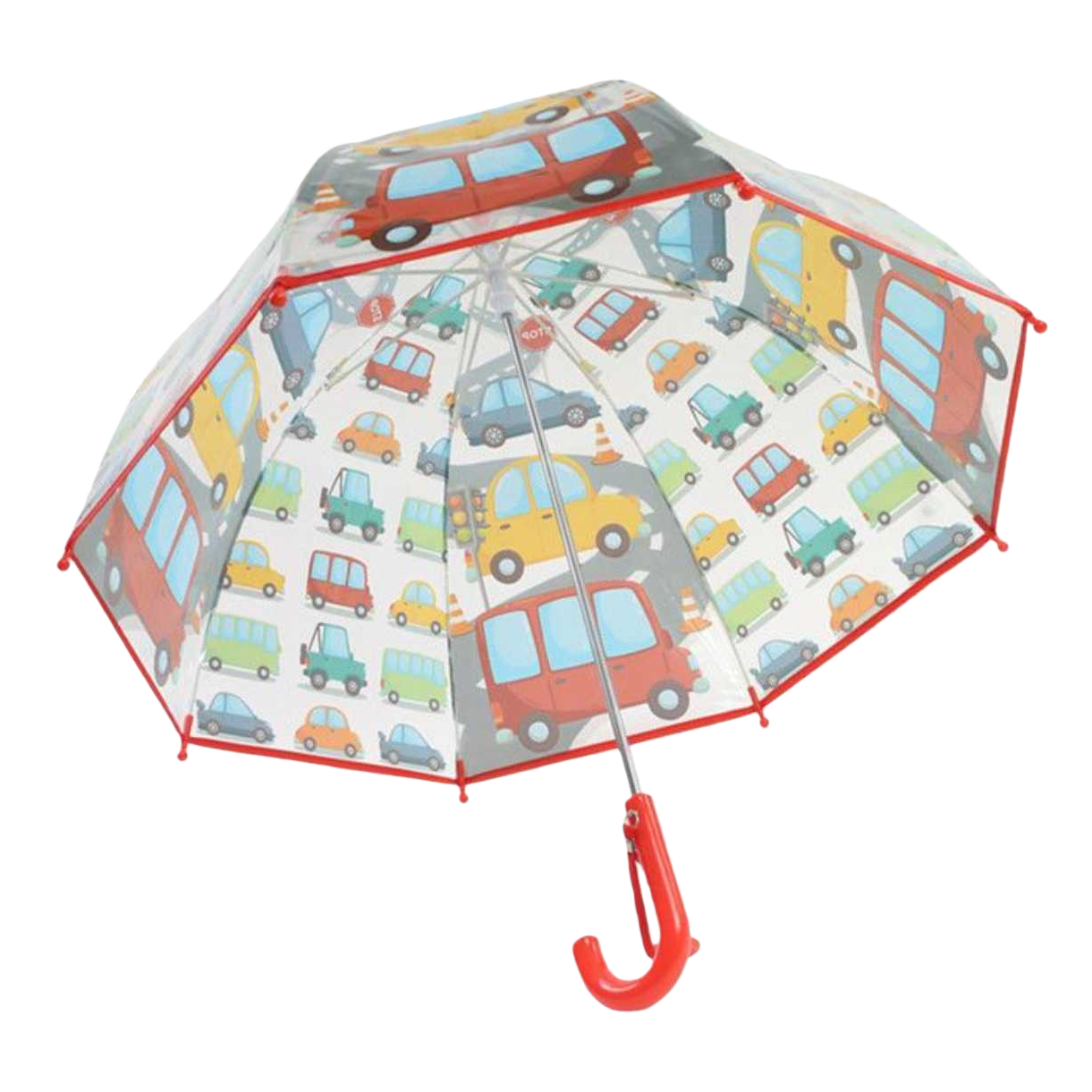 Cartoon car pattern all-weather umbrella, waterproof, sun-proof, portable and foldable, suitable for both women and men Item Picture