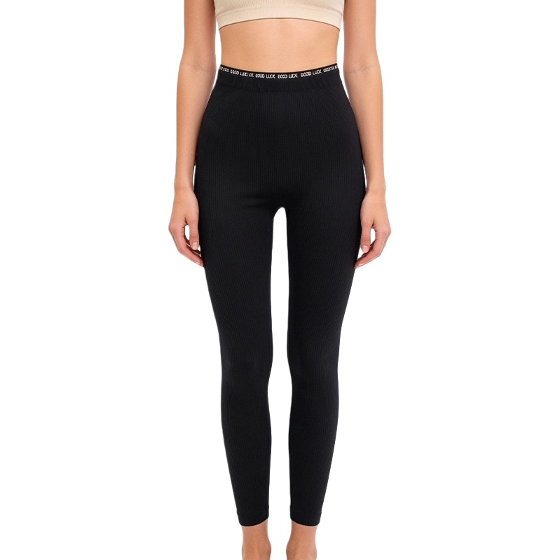 Black skinny pants for women, high elasticity, slimming and shaping, the same style as models Item Picture