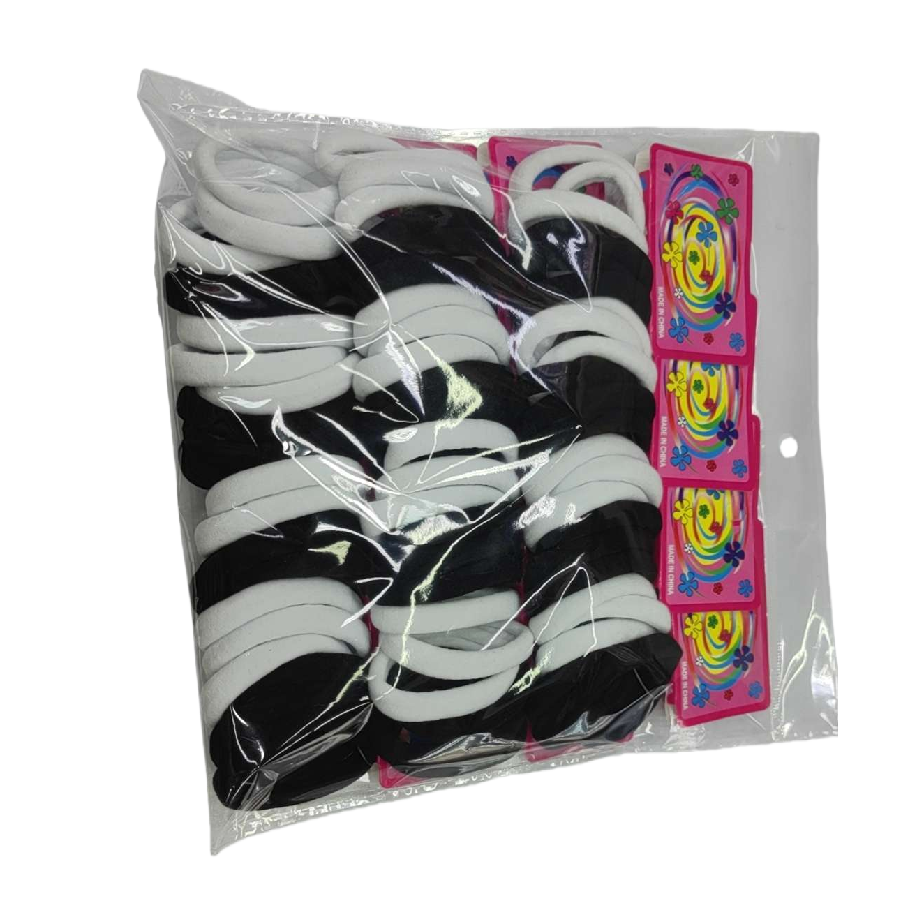 The hair band is a fashionable, simple and elastic set with multiple colors to choose from. It is anti-slip and won't damage your hair Item Picture
