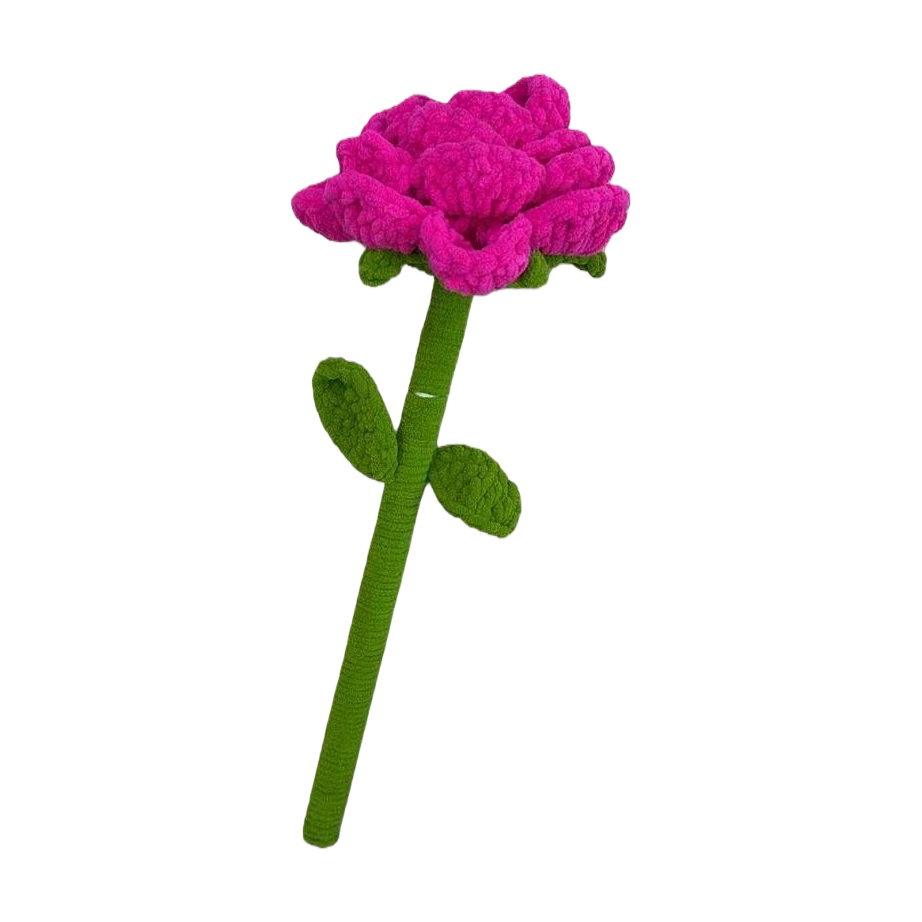 Hand-woven pink rose eternal flower art decorative item gift bouquet Item Picture
