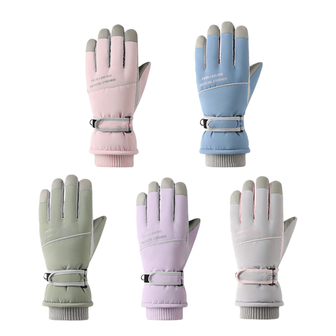 Double thickened heat-absorbing and warming gloves for winter cold protection, with fleece, widened and lengthened designs Item Picture