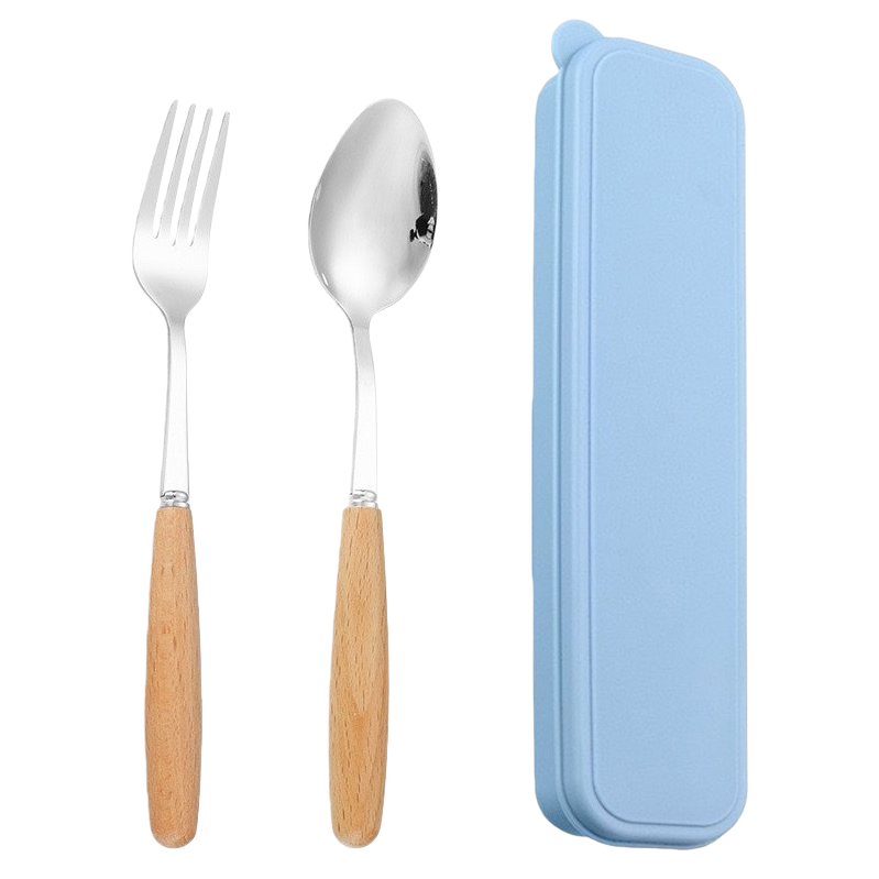 The multi-functional kitchen tableware storage box for forks and spoons can be stacked for dust-proof storage Item Picture