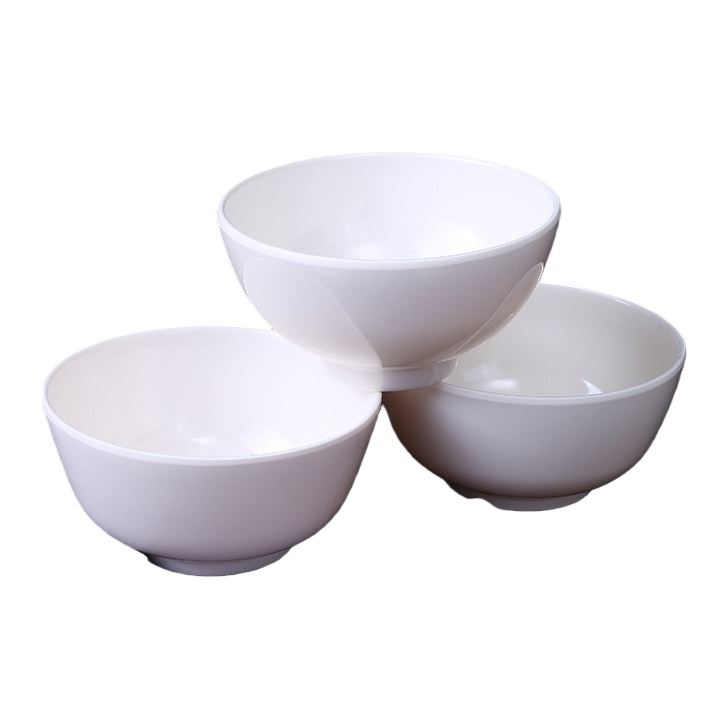 白色陶瓷碗+碗白底实物图