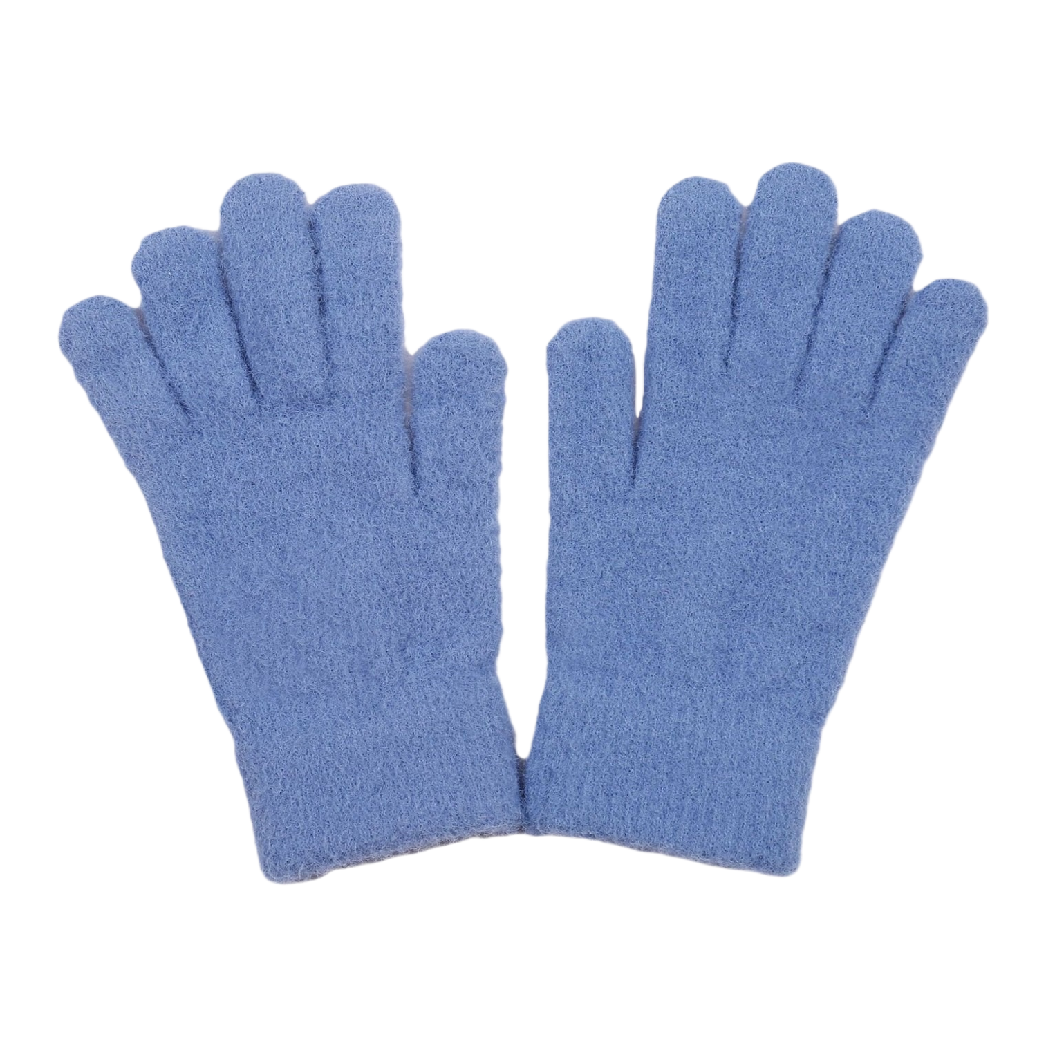 Blue plush warm gloves for women, thickened for cold protection and hand care in autumn and winter, couple style Item Picture