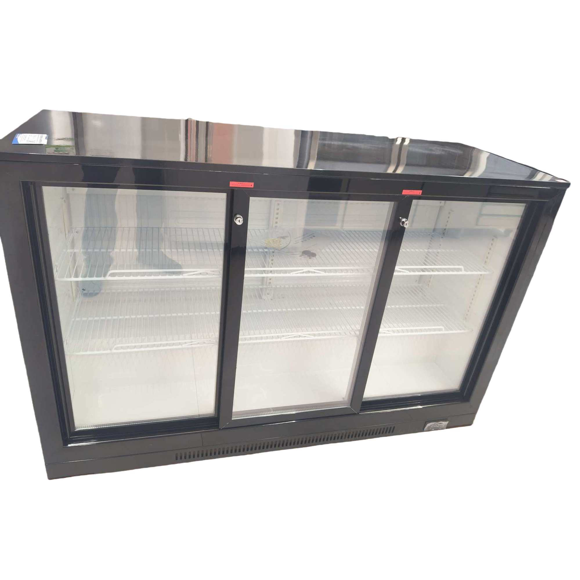 The main body of the commercial refrigerated display cabinet is made of stainless steel, featuring air-cooled frost-free large-capacity preservation display Item Picture