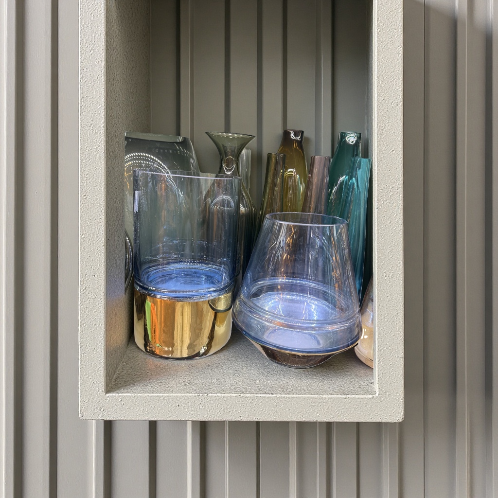Large-mouthed glass vases for living room decoration, Nordic vases Large-mouthed glass vases for living room decoration, Nordic vases
