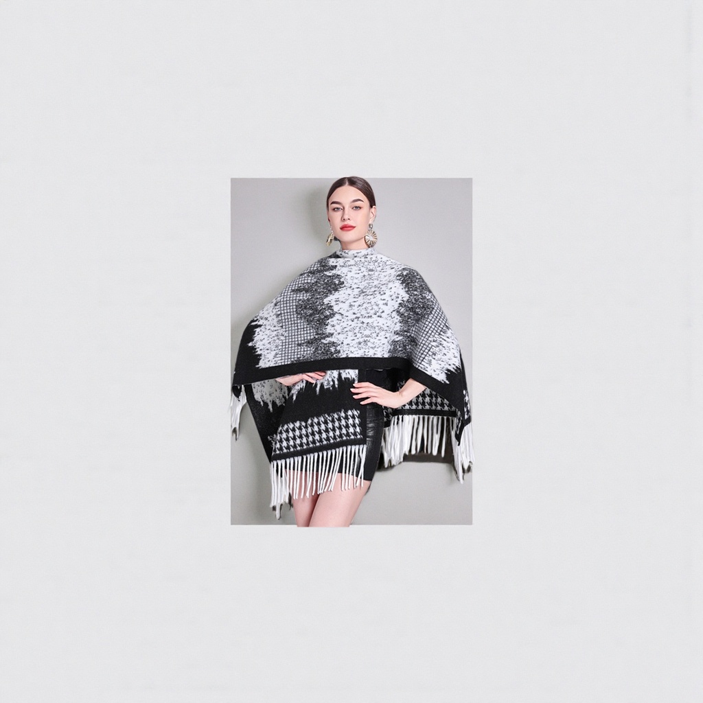 A fashionable pure cotton embroidered shawl for women, a thin and versatile outerwear for spring and autumn