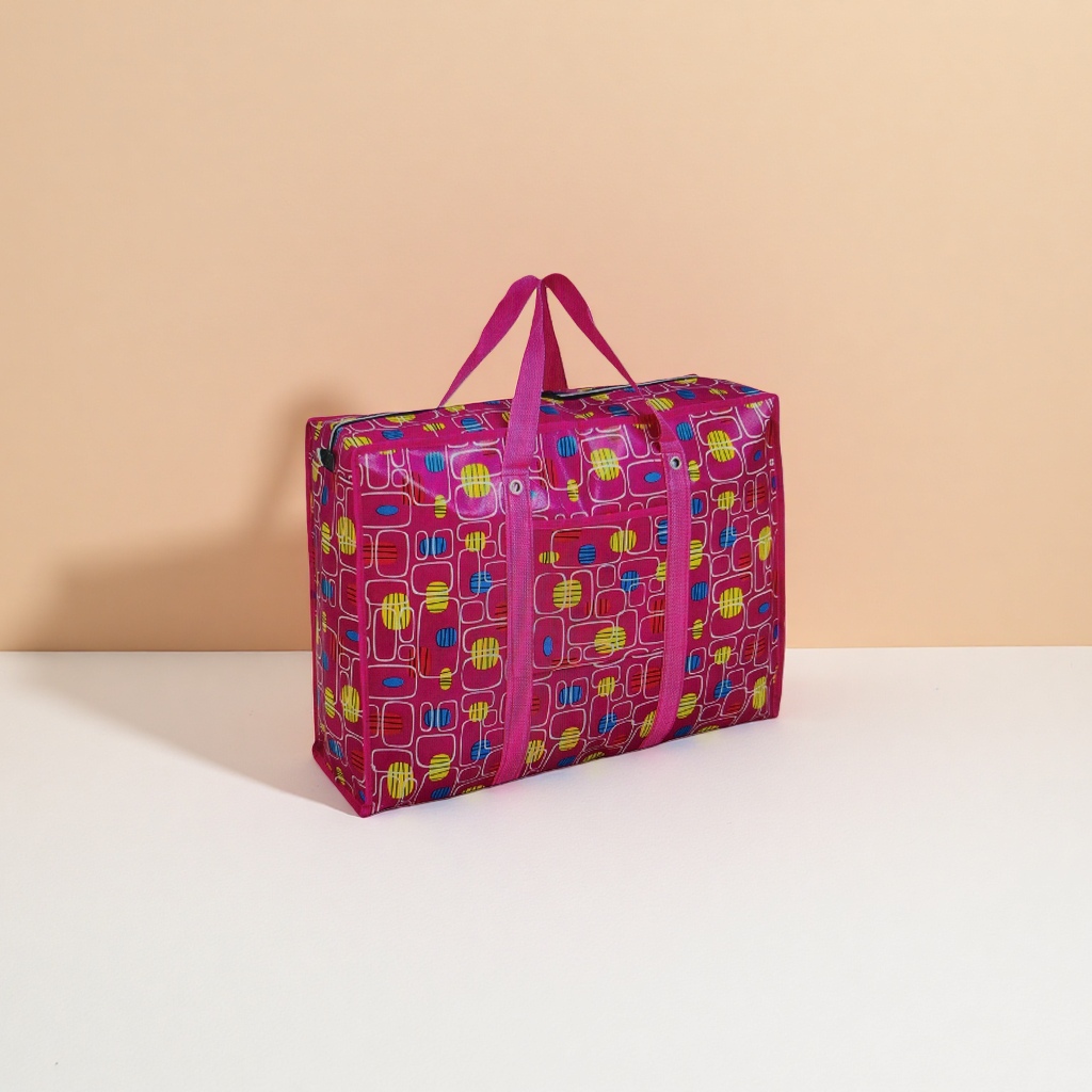 Colorful patterned luggage bag, large-capacity lightweight travel storage bag details Picture