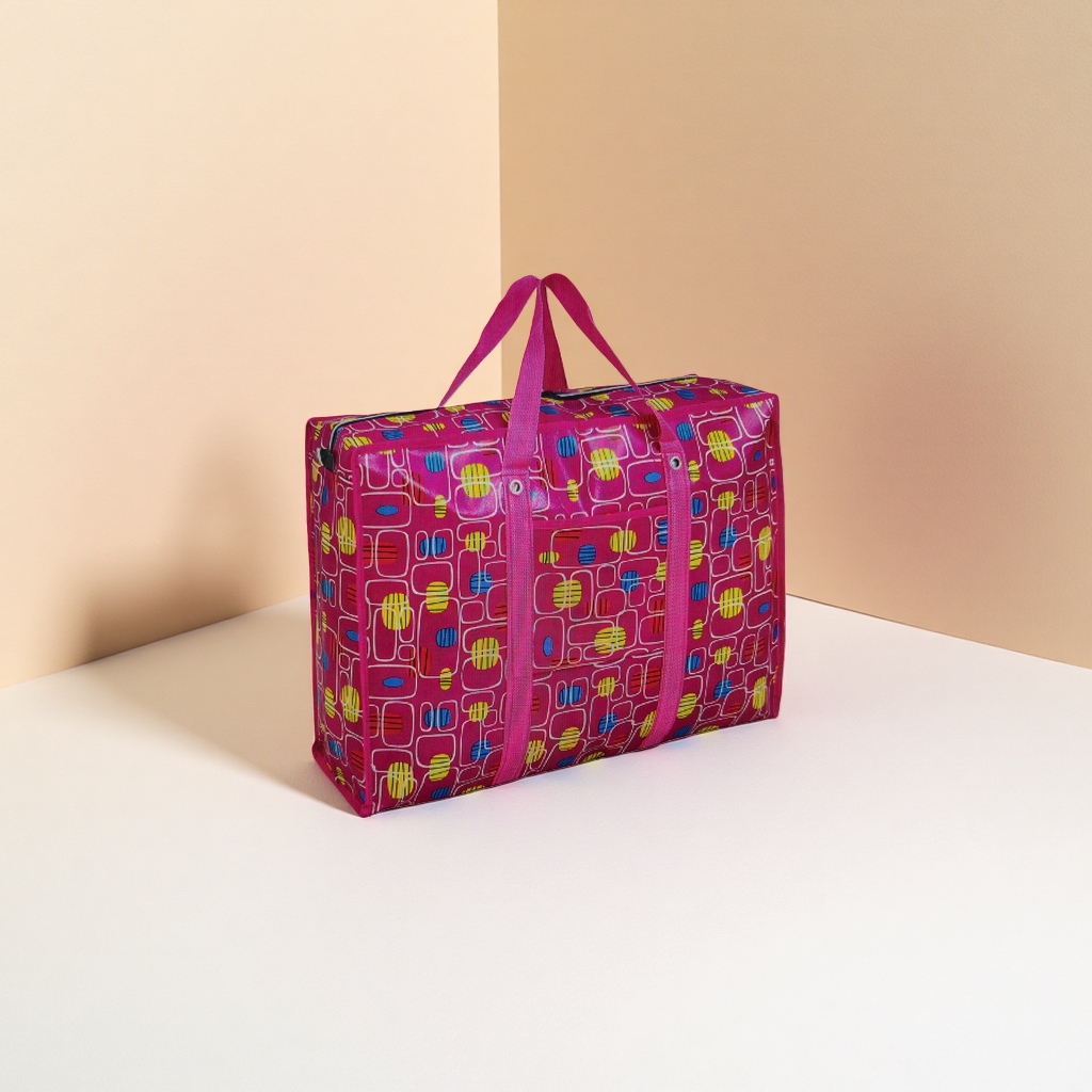 Colorful patterned luggage bag, large-capacity lightweight travel storage bag Application Scenario