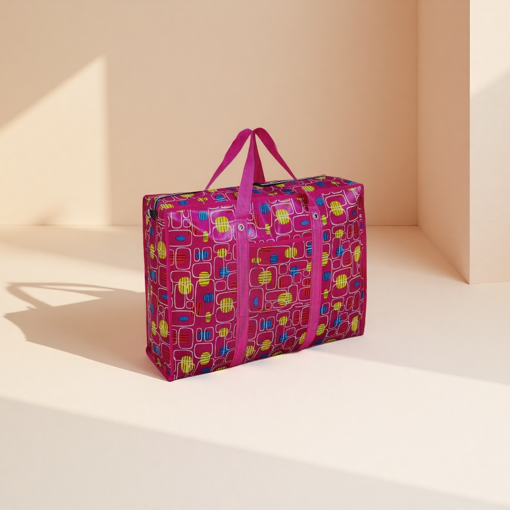 Colorful patterned luggage bag, large-capacity lightweight travel storage bag Specification image