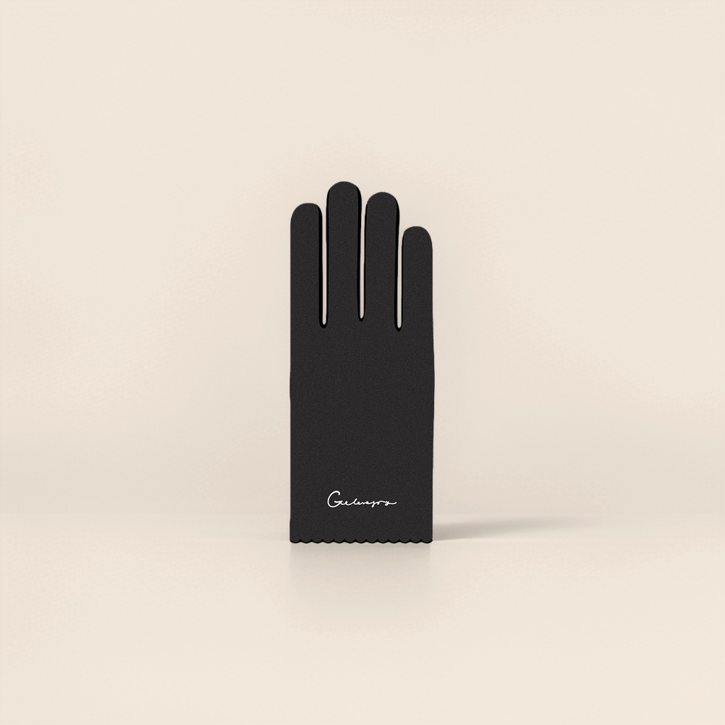 Thick, warm and anti-slip knitted black gloves for both men and women Application Scenario