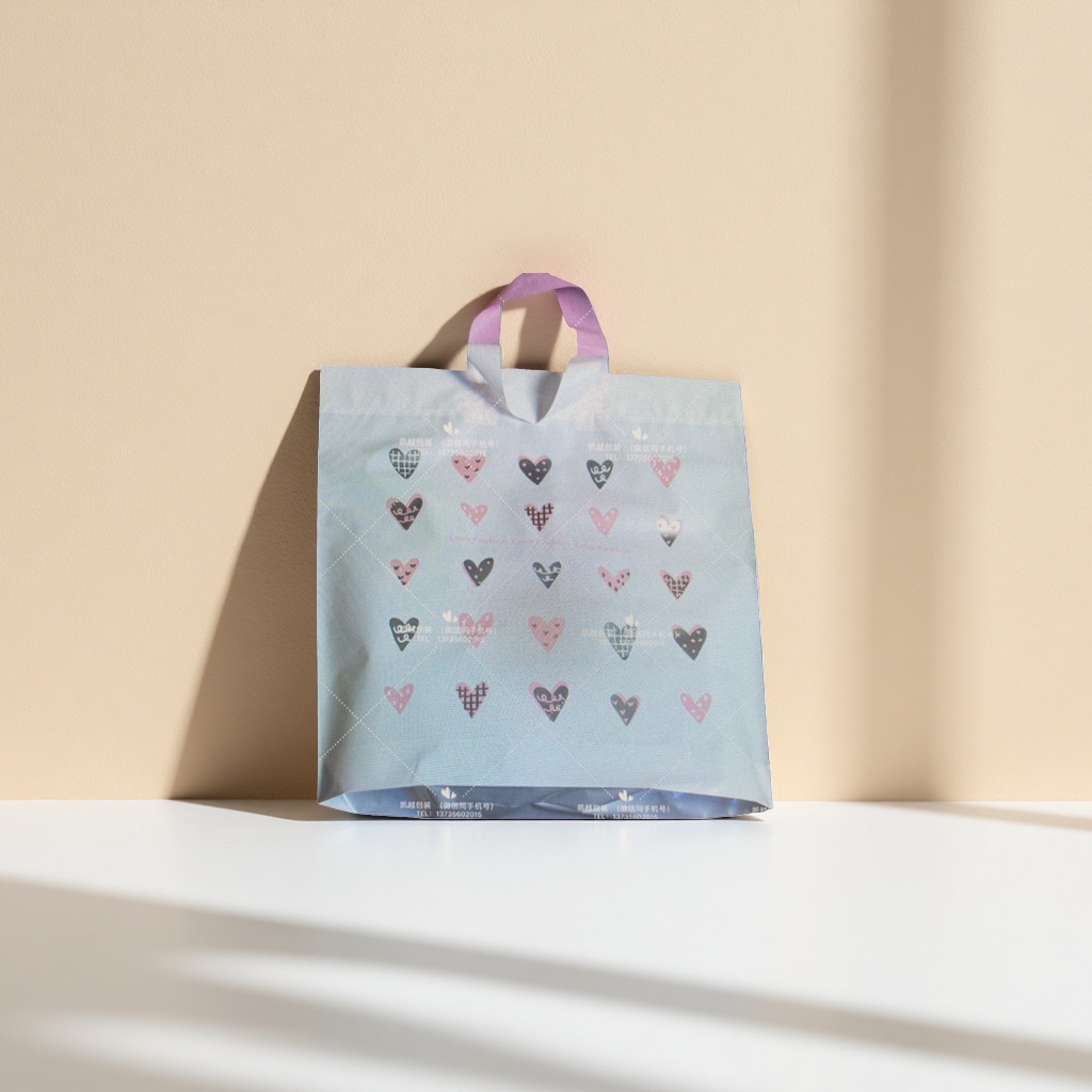 Corazón patrón bolsa de transporte moda simple eco bolsa de compras reutilizable Application Scenario