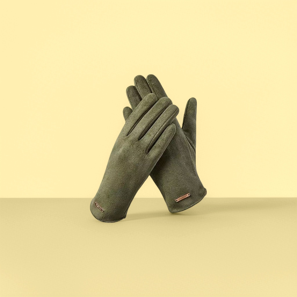 White pure cotton gloves for both men and women, anti-slip, breathable and daily warm gloves details Picture