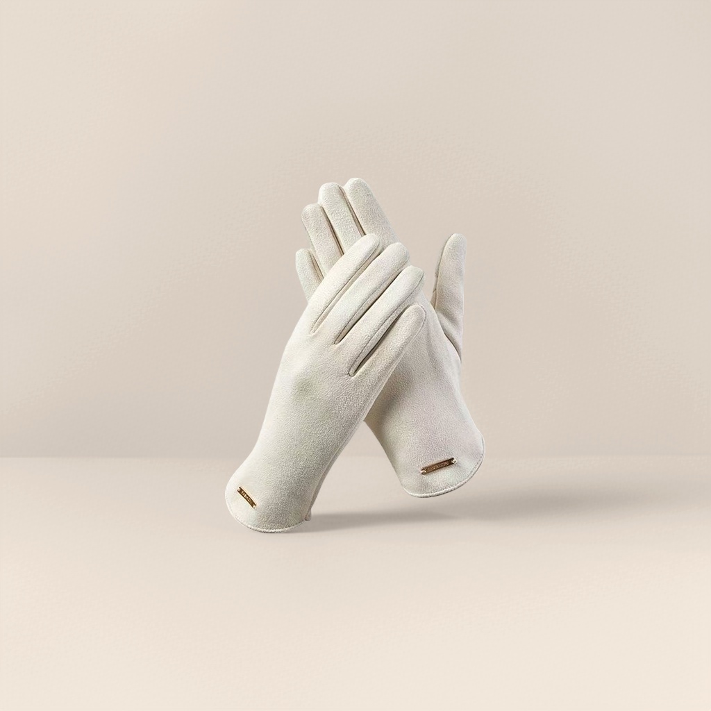 White pure cotton gloves for both men and women, anti-slip, breathable and daily warm gloves Specification image
