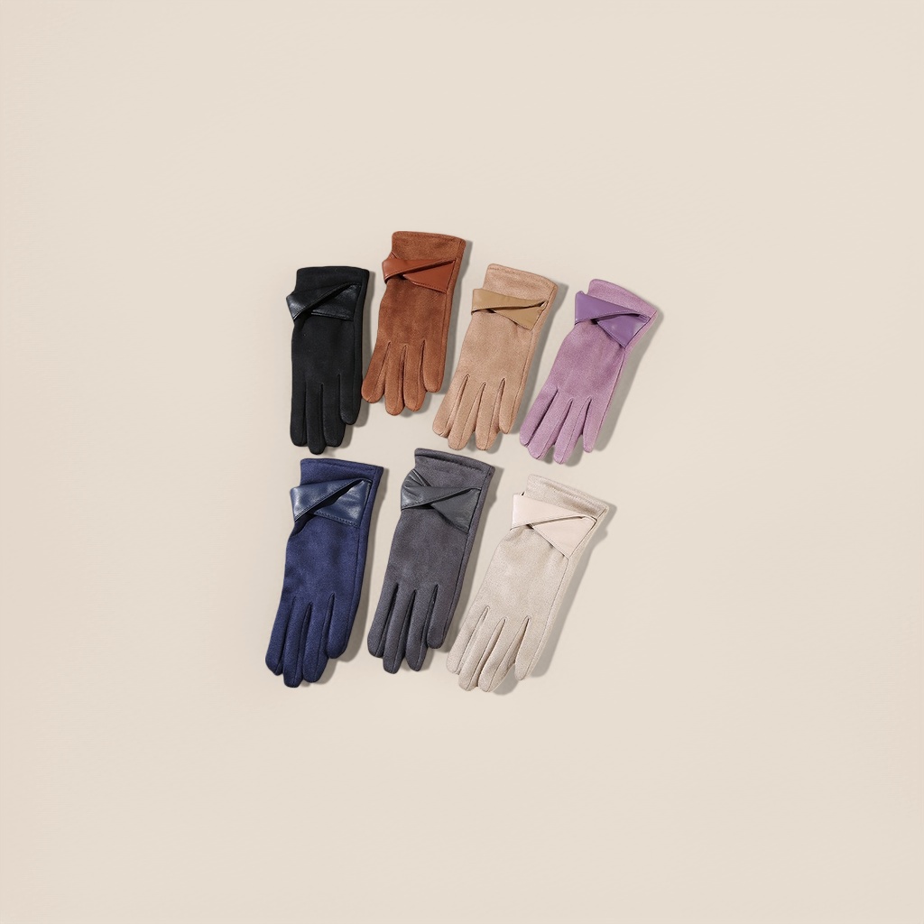 Thickened warm knitted gloves for both men and women are essential for cold protection and hand care in winter