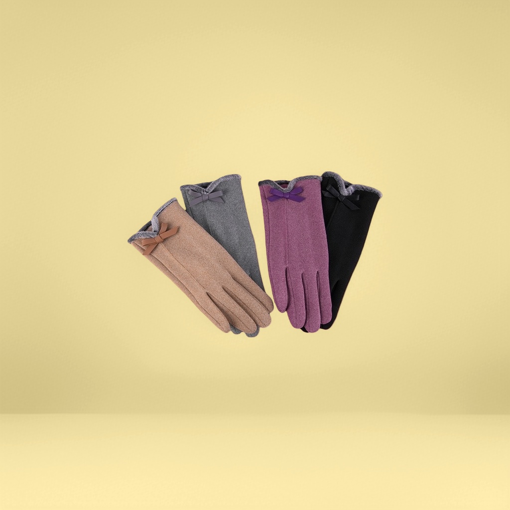 Pure cotton breathable thin gloves for women, anti-slip for daily commuting in spring and autumn, fingertip touch screen details Picture