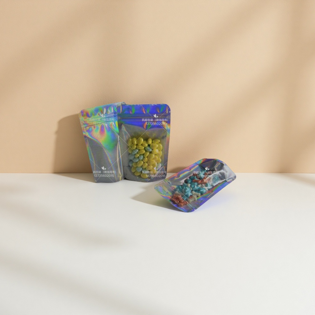 Explosion-proof zipper plastic self-sealing bags, plastic packaging bags, transparent plastic sealing bags