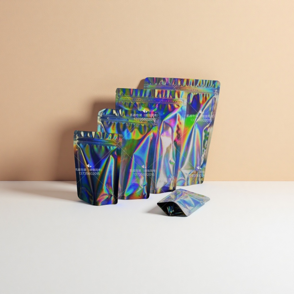 Rainbow-colored waterproof thickened hand-held gift bags are available in multiple sizes