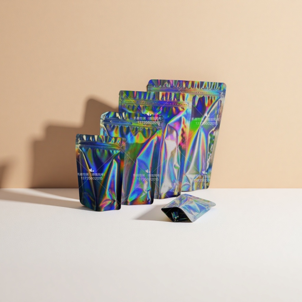 Rainbow-colored waterproof thickened hand-held gift bags are available in multiple sizes details Picture