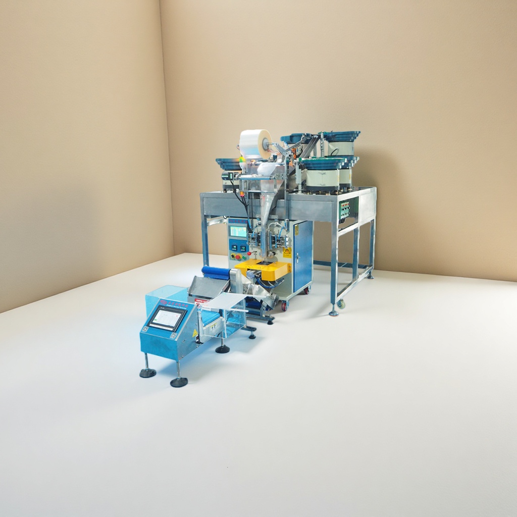 The automatic hardware screw packaging machine equipment features fully automatic quantitative sealing and packaging Specification image