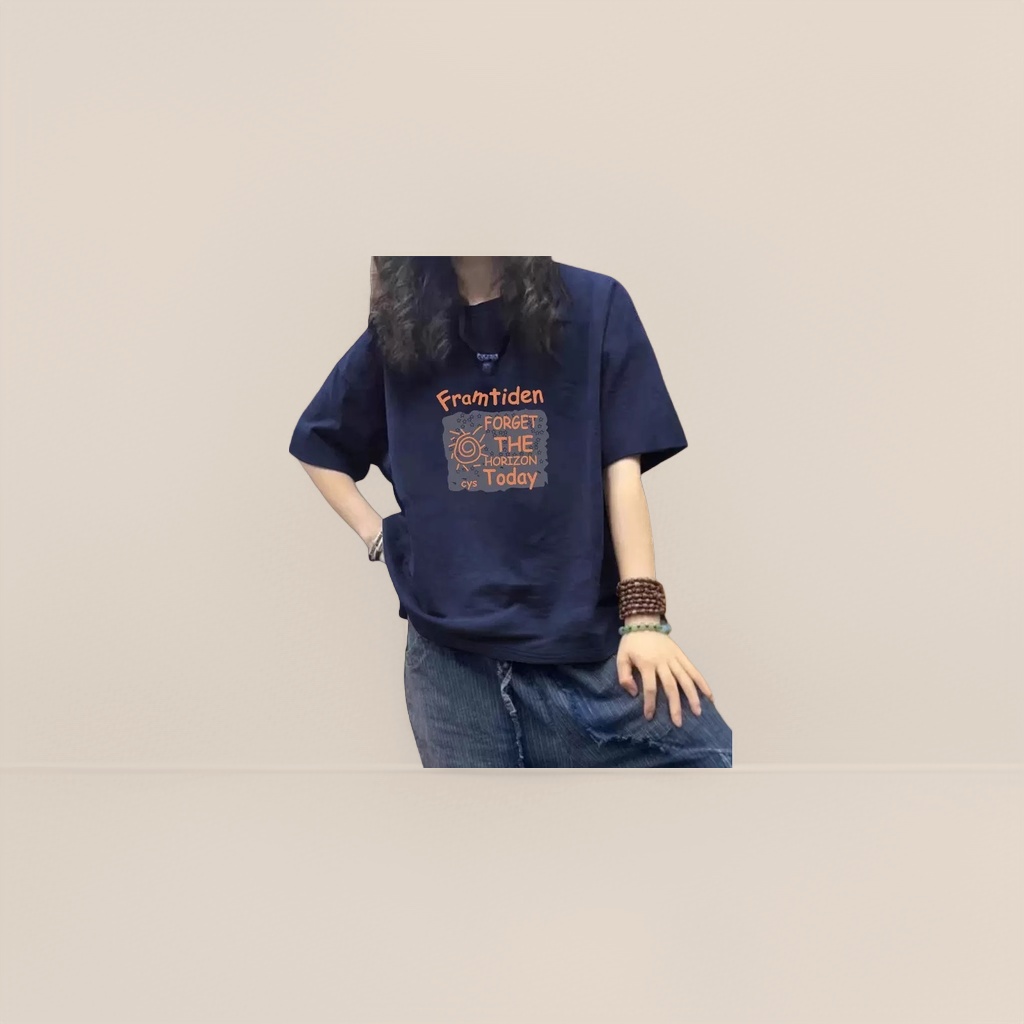 T恤/t恤女宽松韩版/夏天短袖女白T/冰丝/圆领衫产品图
