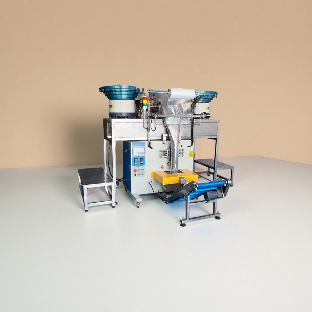 Intelligent hardware screw packaging machine, fully automatic screw packaging equipment details Picture