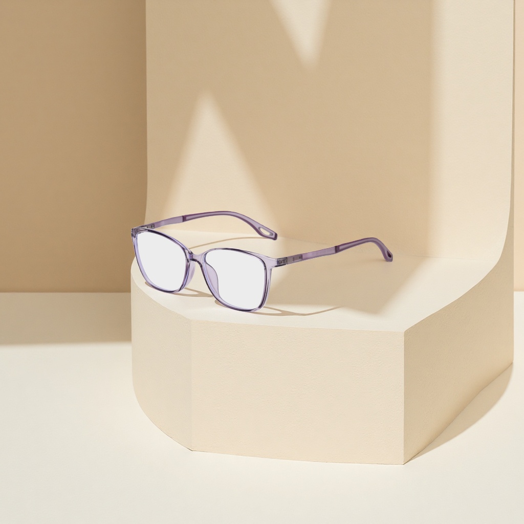 Purple transparent frame glasses are fashionable, light, anti-slip and comfortable, suitable for both men and women Application Scenario