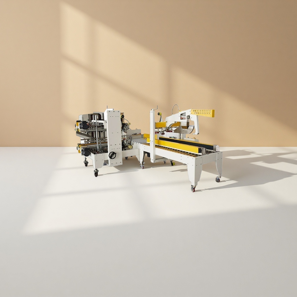 Automatic lid folding and sealing machine, fully automatic carton sealing and packaging machine Application Scenario
