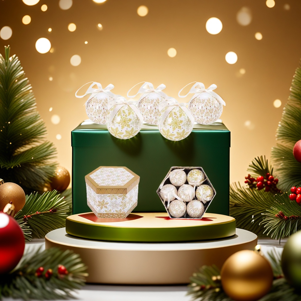 Christmas decorative balls, hand-blown glass balls, festive home hanging decorations details Picture
