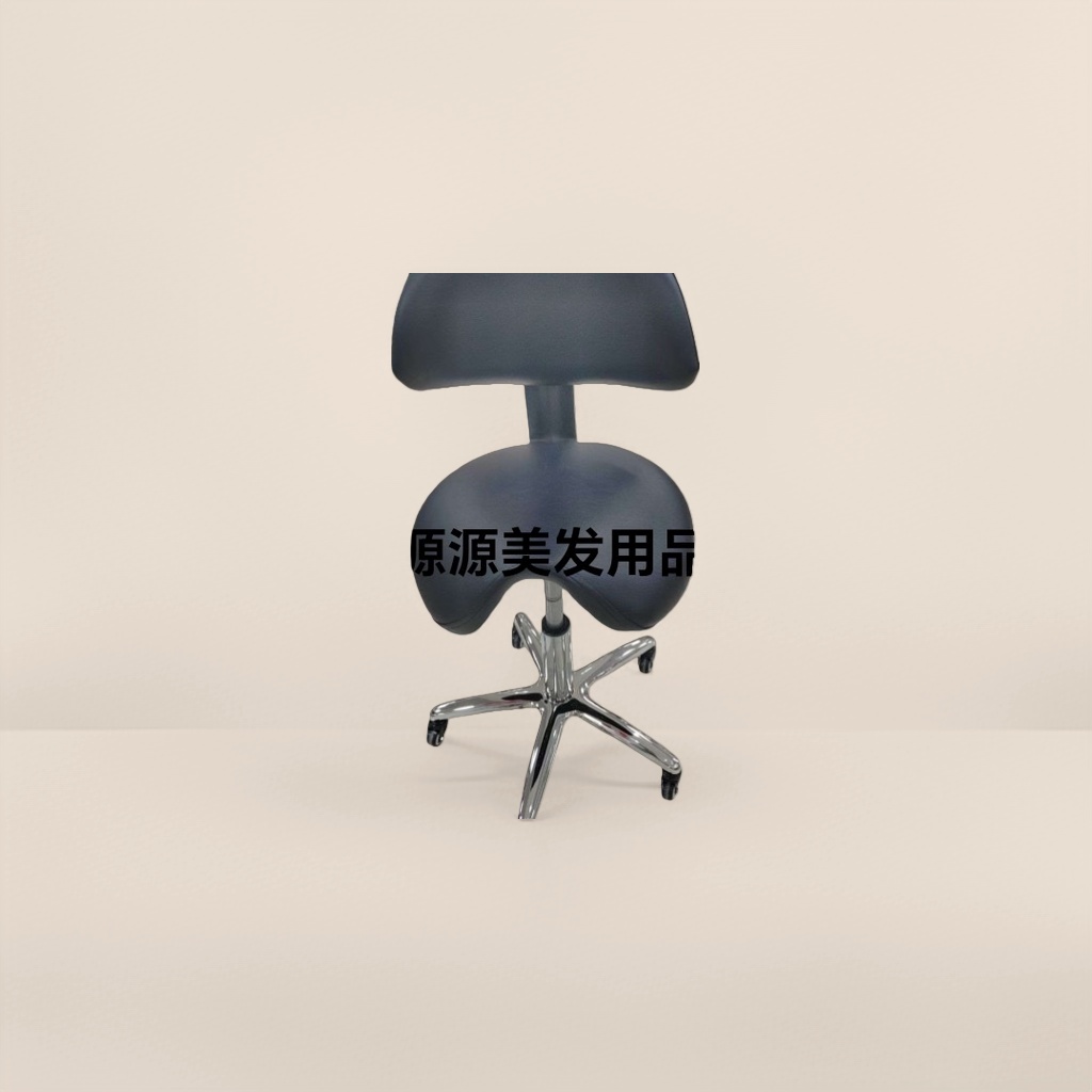 黑色美发椅主体 专业理发店用 高承重可调节美发座椅