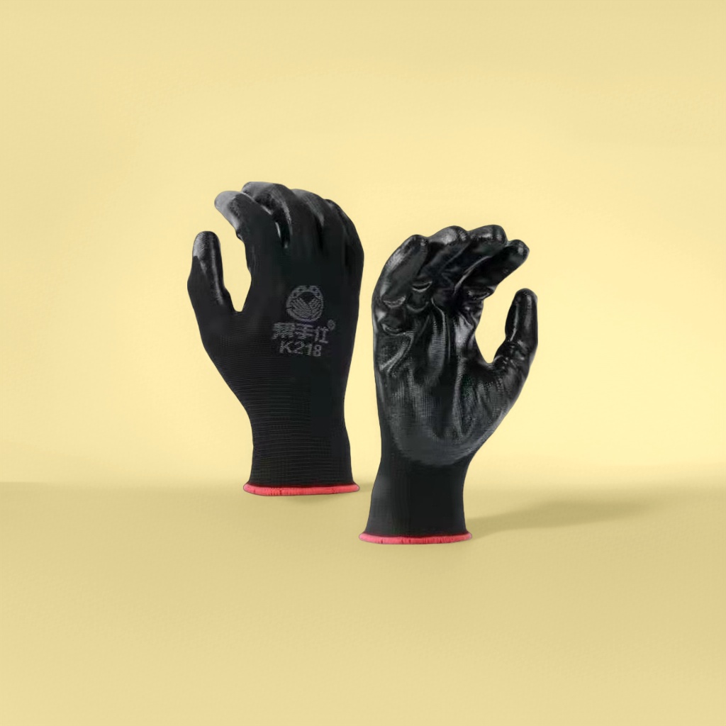 Wear-resistant and anti-slip nylon gloves for work protection and labor protection details Picture