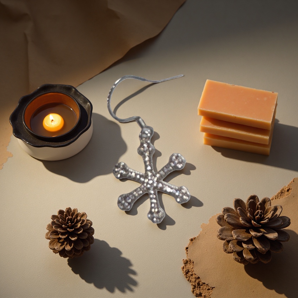 Silver snowflake earrings are fashionable, simple and versatile earrings Application Scenario