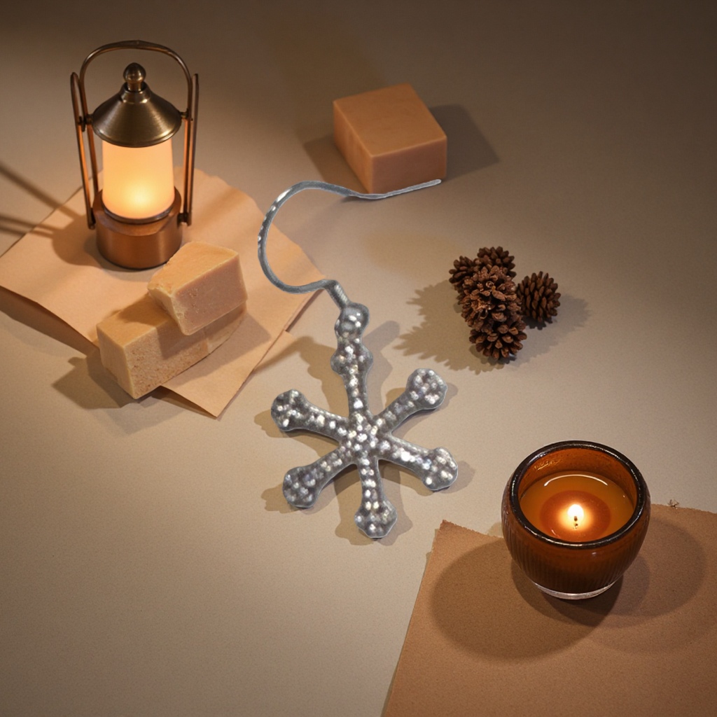Silver snowflake earrings are fashionable, simple and versatile earrings Specification image