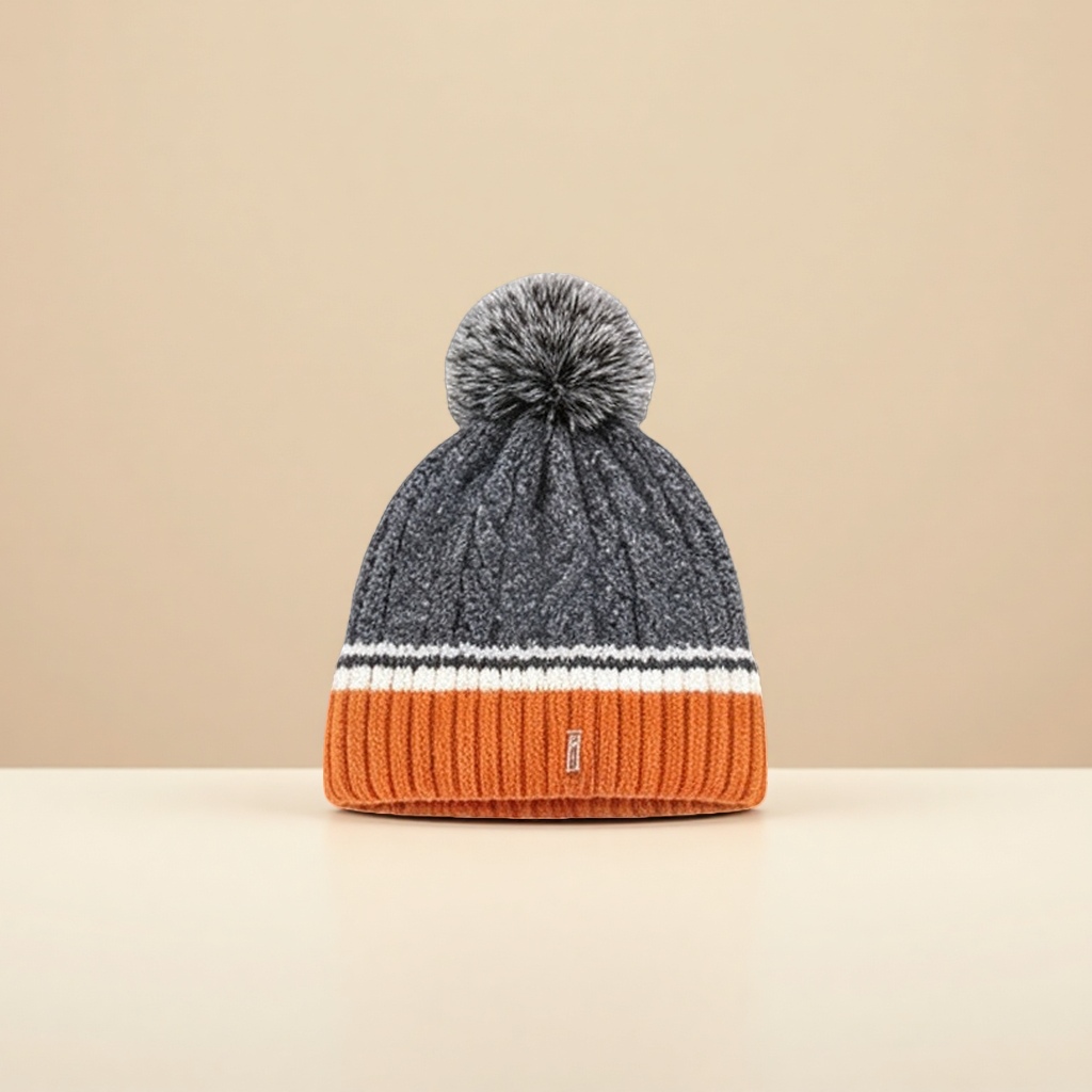 Knitted hat, warm woolen hat, suitable for both men and women in winter, casual and versatile