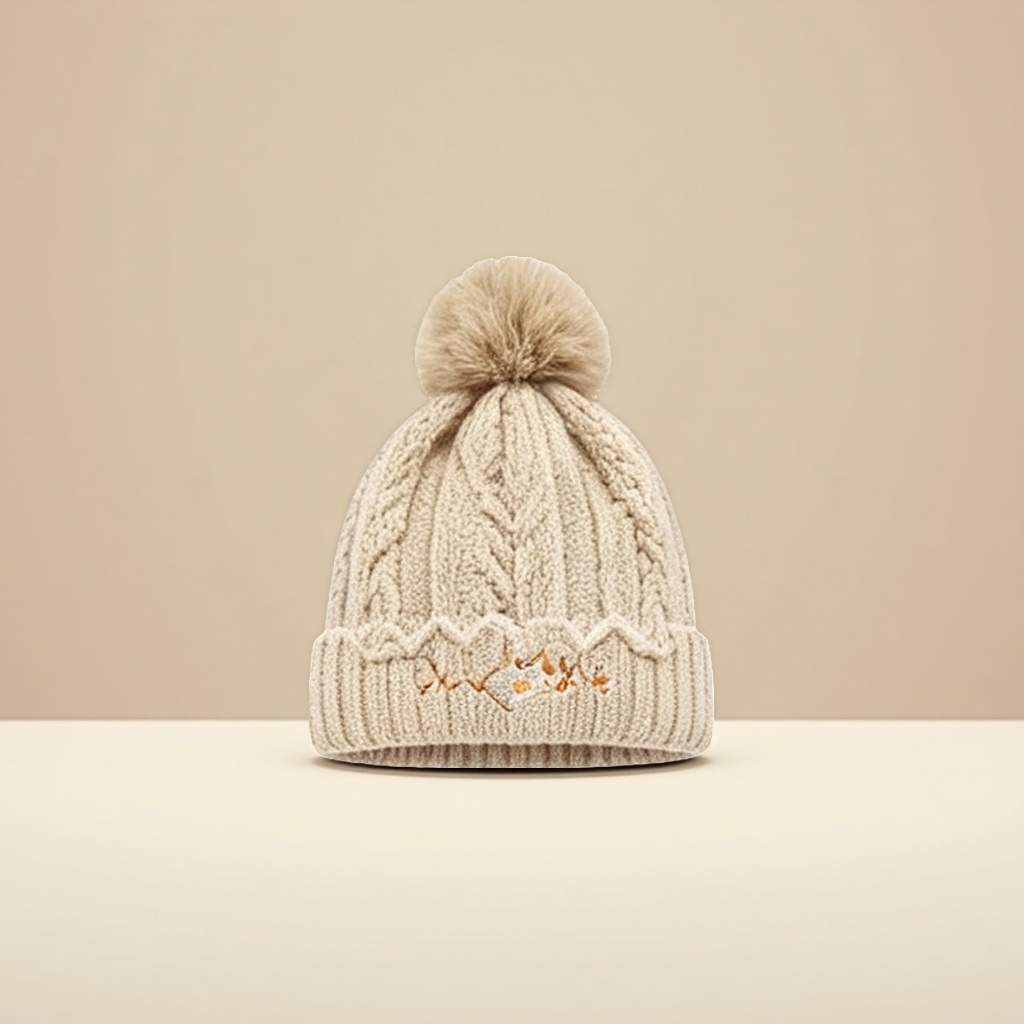 This knitted cap is made of pure cotton, soft and breathable, suitable for all seasons, and is a simple and casual style Specification image