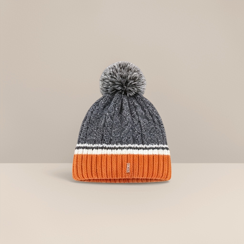 Knitted hat, warm woolen hat, suitable for both men and women in winter, casual and versatile Specification image