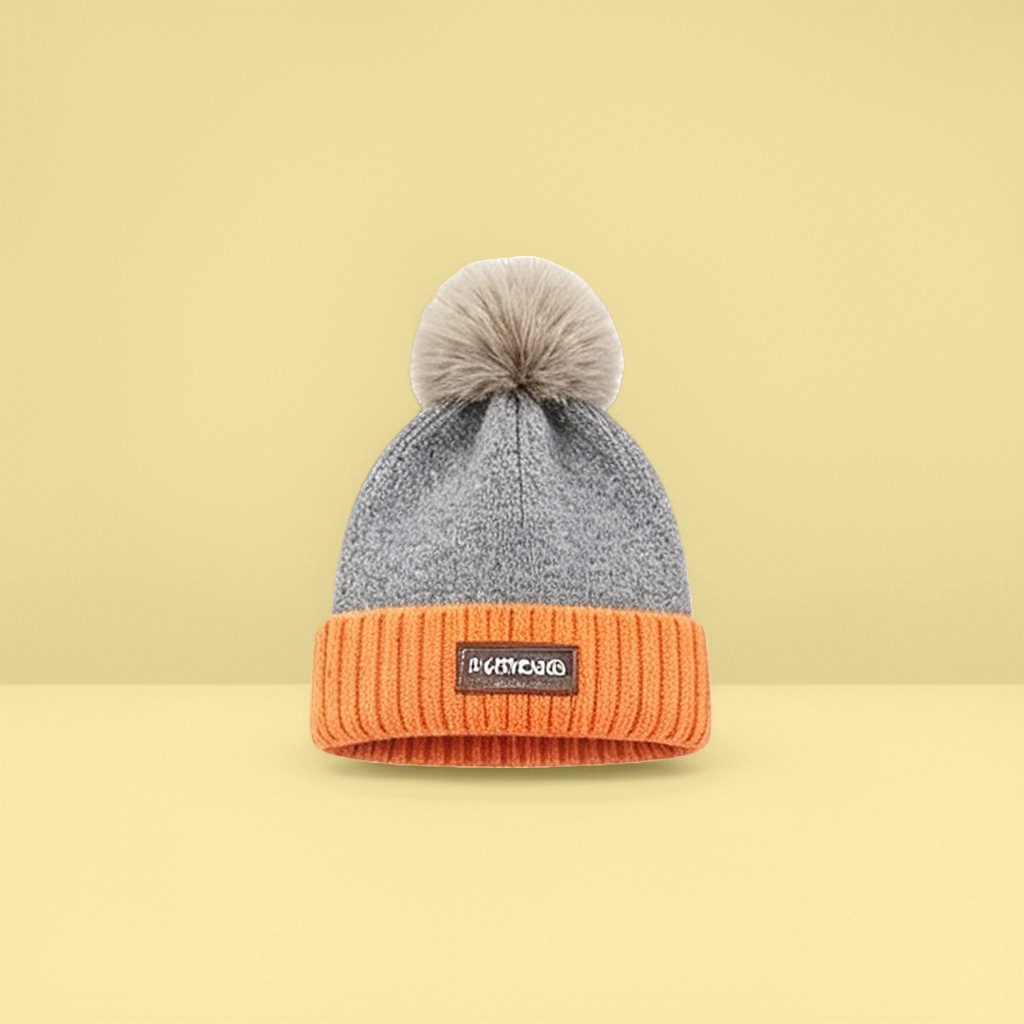A warm knitted woolen hat for women, a versatile Korean-style woolen knitted hat for autumn and winter