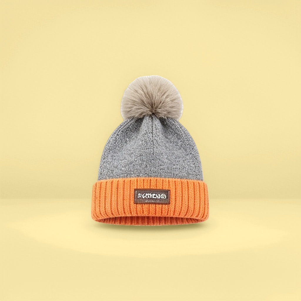 A warm knitted woolen hat for women, a versatile Korean-style woolen knitted hat for autumn and winter details Picture