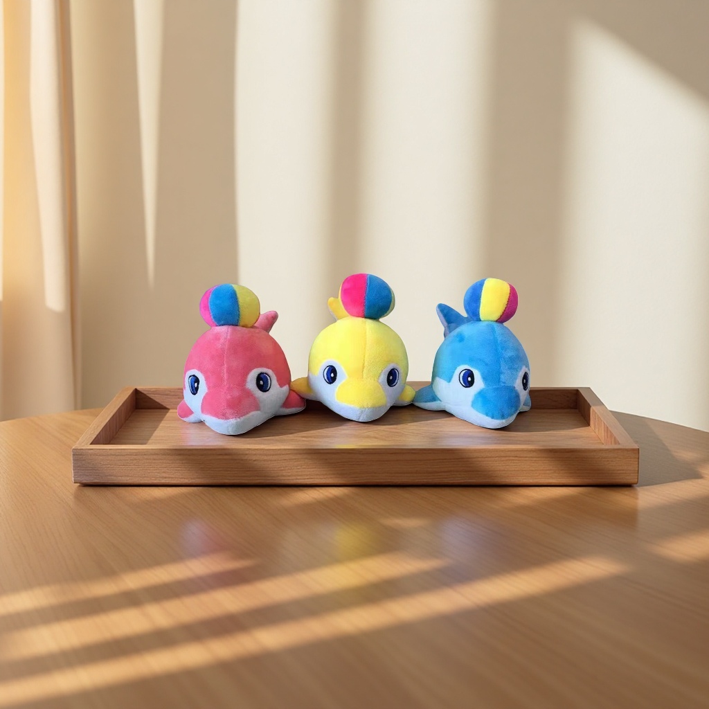 Color delfín peluche juguete lindo suave moe niños cojín sala de estar decoración peluche boneco details Picture