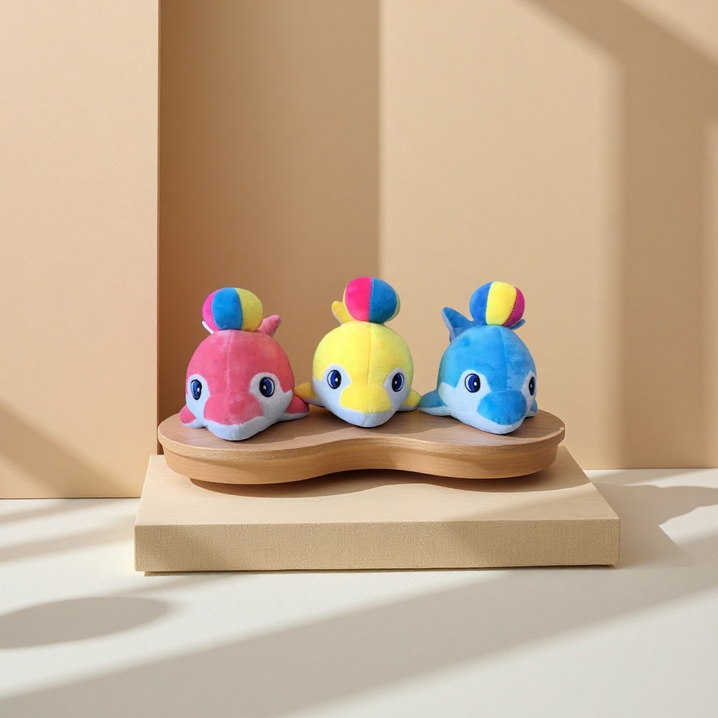 Color delfín peluche juguete lindo suave moe niños cojín sala de estar decoración peluche boneco