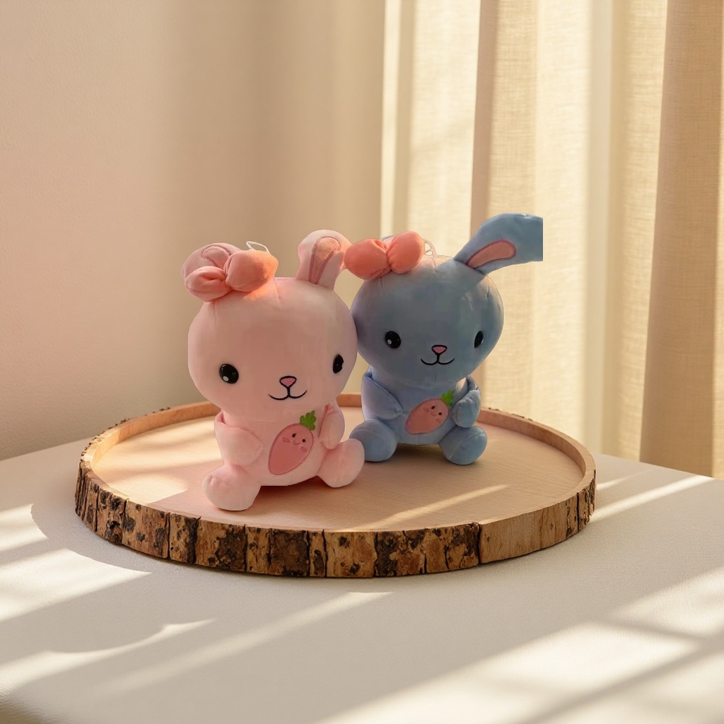 Juguete de peluche de conejo rosa juguete de peluche de conejo azul lindo lindo lindo cojín para regalar preferido