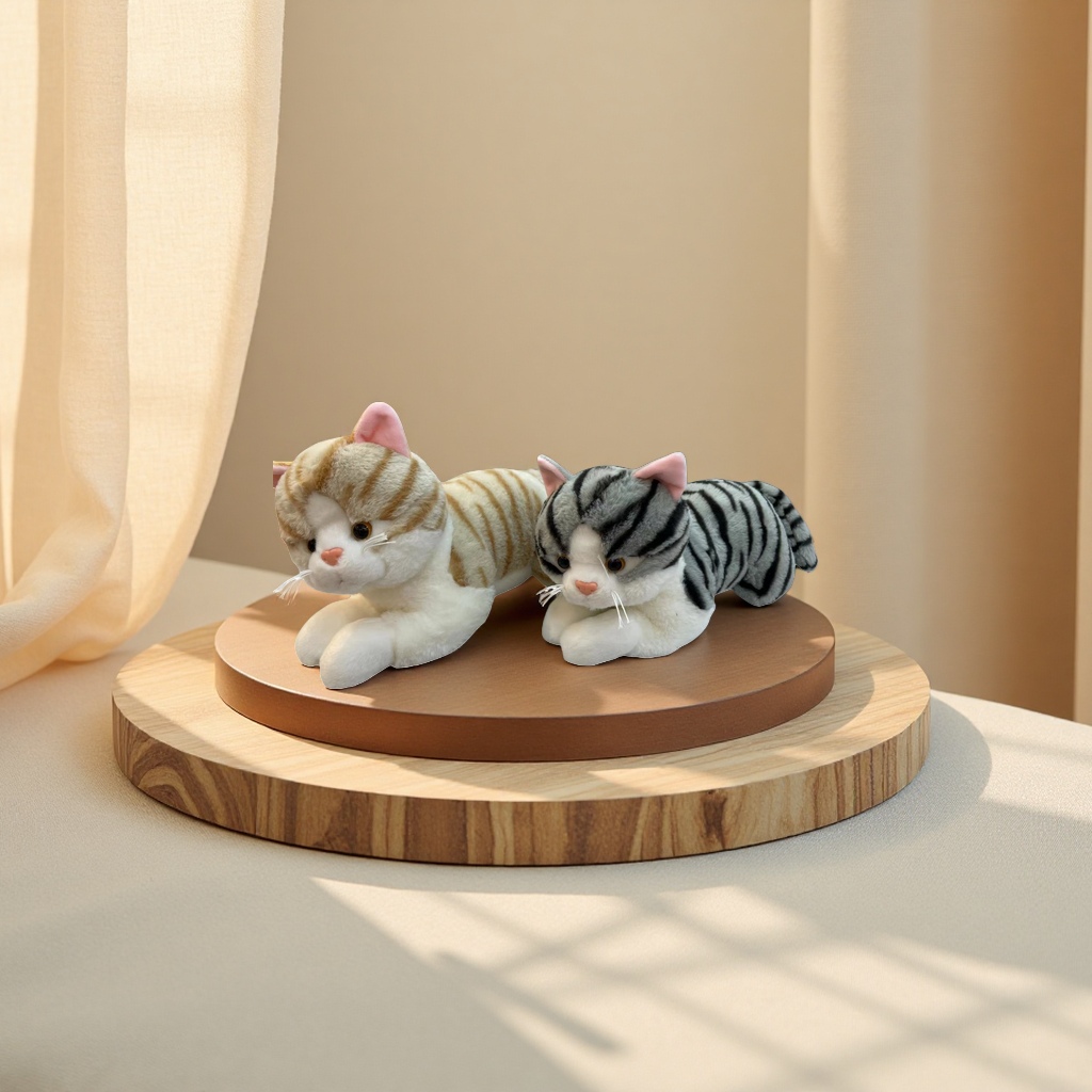 Juguete de peluche gato tela linda gato mercería sala de estar dormitorio decoración plush cat