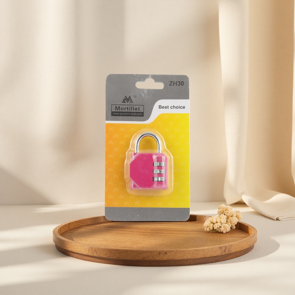 The pink padlock is made of metal, rust-proof, durable, compact and portable, and is suitable for use in dormitories, schoolbags and wardrobes Application Scenario