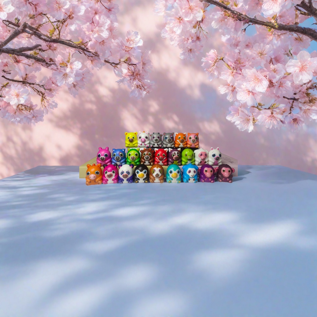 Colorful animal dolls, plush toys, cute throw pillows and decorative toys Application Scenario