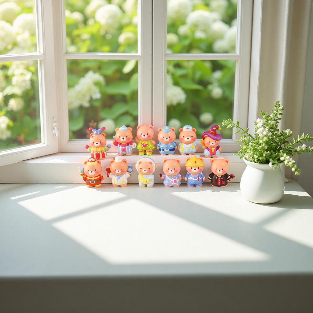 Cute bear dolls, plush toys, throw pillows, children's gifts, soft and adorable bedroom decorations Application Scenario
