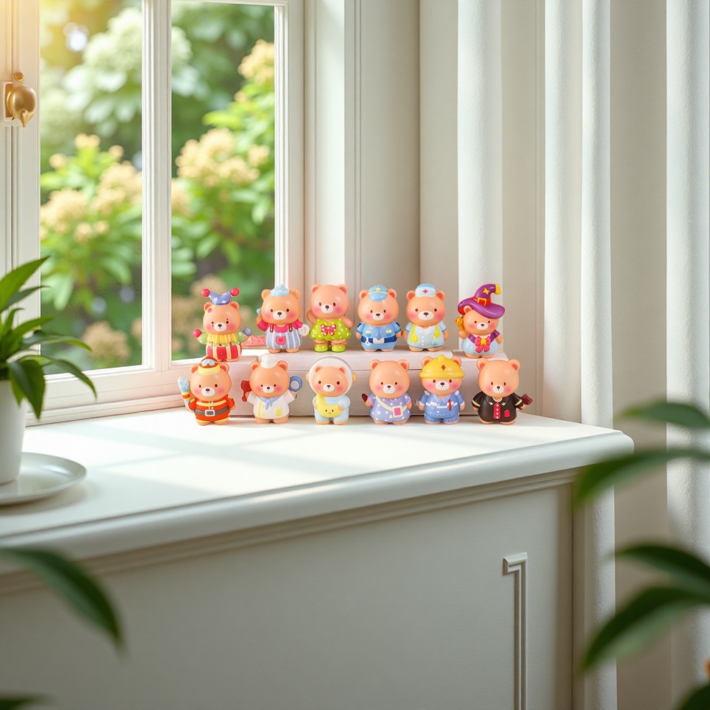 Cute bear dolls, plush toys, throw pillows, children's gifts, soft and adorable bedroom decorations Specification image