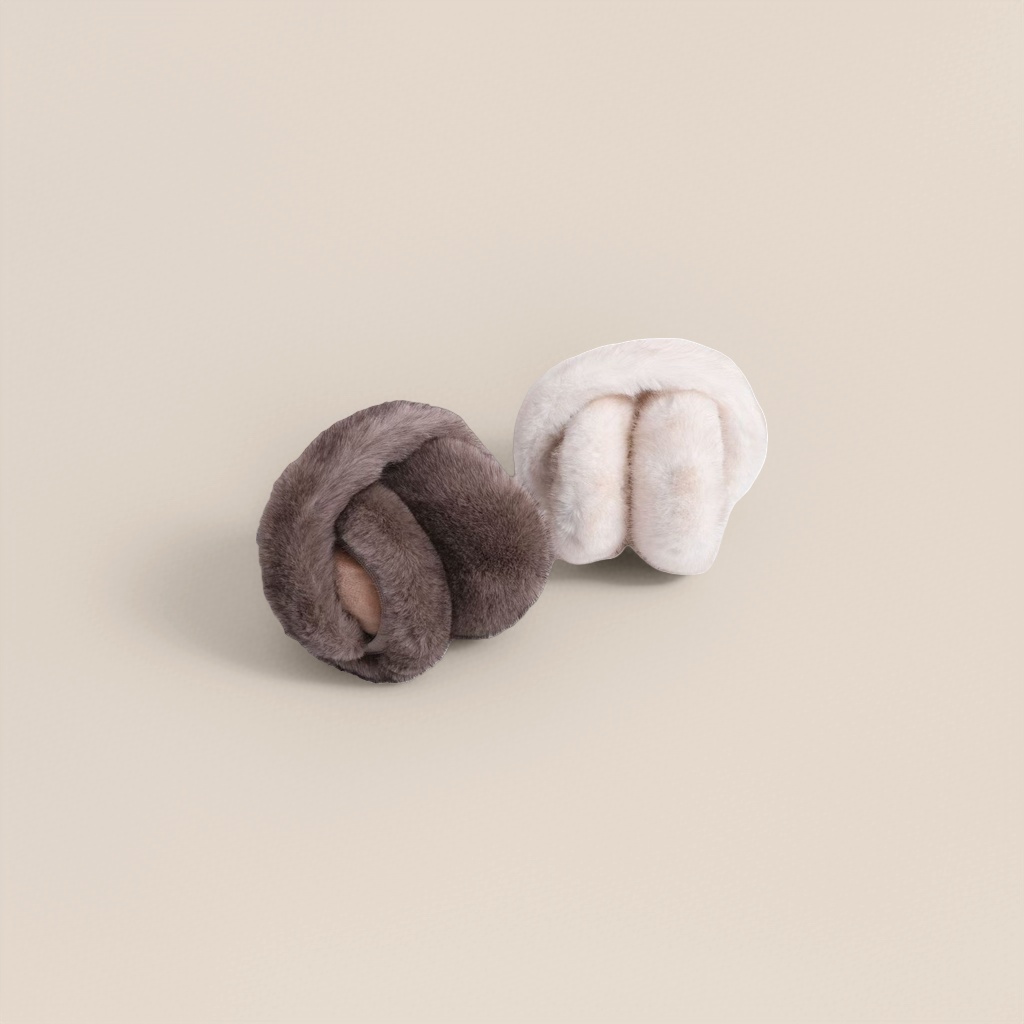Thickened plush ear cups for warmth, cute pom-pom ear warming tips for women in winter Application Scenario