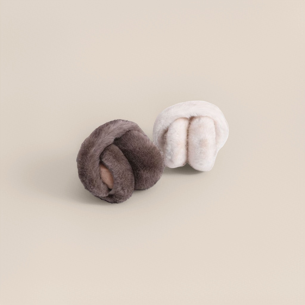 Thickened plush ear cups for warmth, cute pom-pom ear warming tips for women in winter Specification image