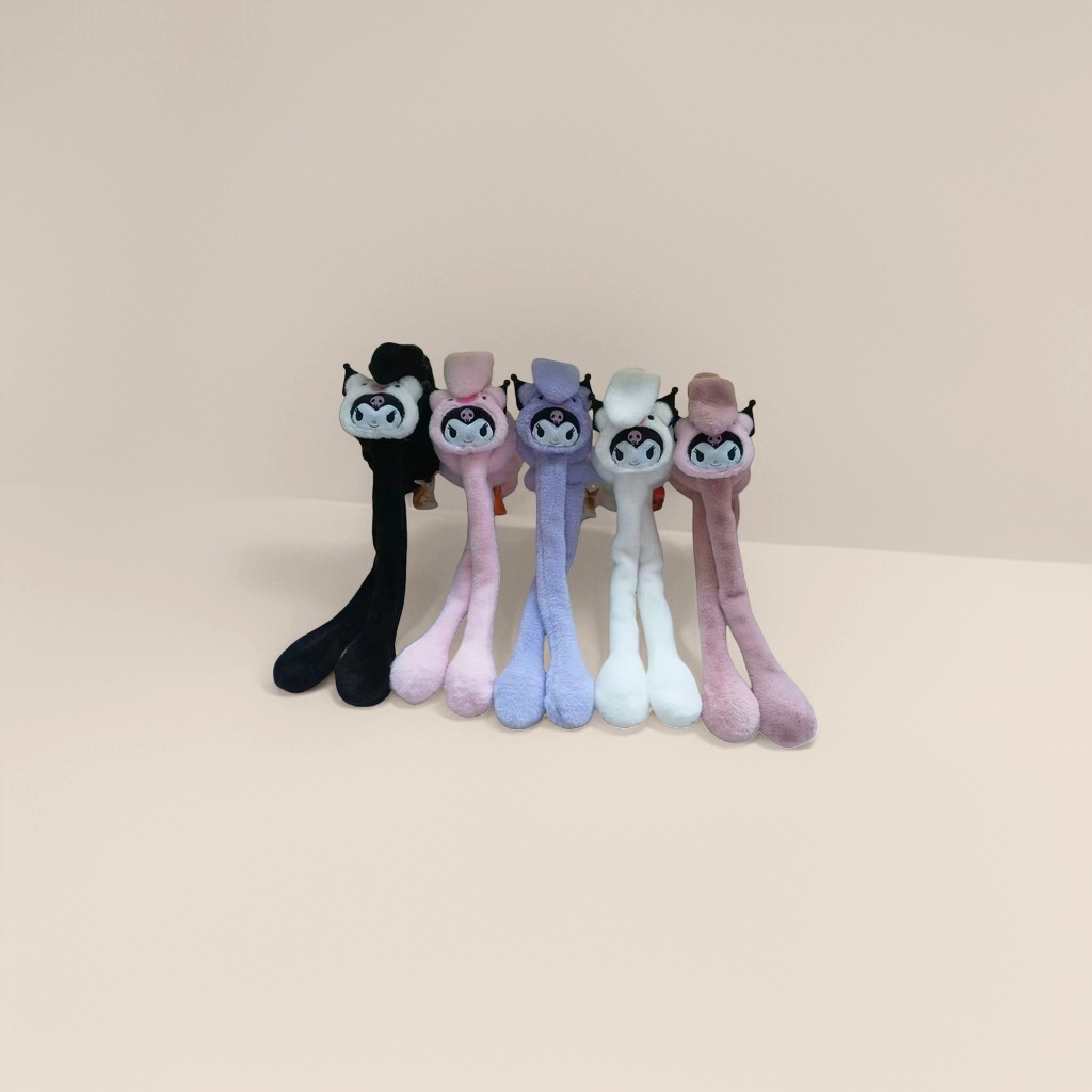 Soft and skin-friendly rabbit plush ear cups, suitable for both indoor and outdoor use in winter with long ears Specification image