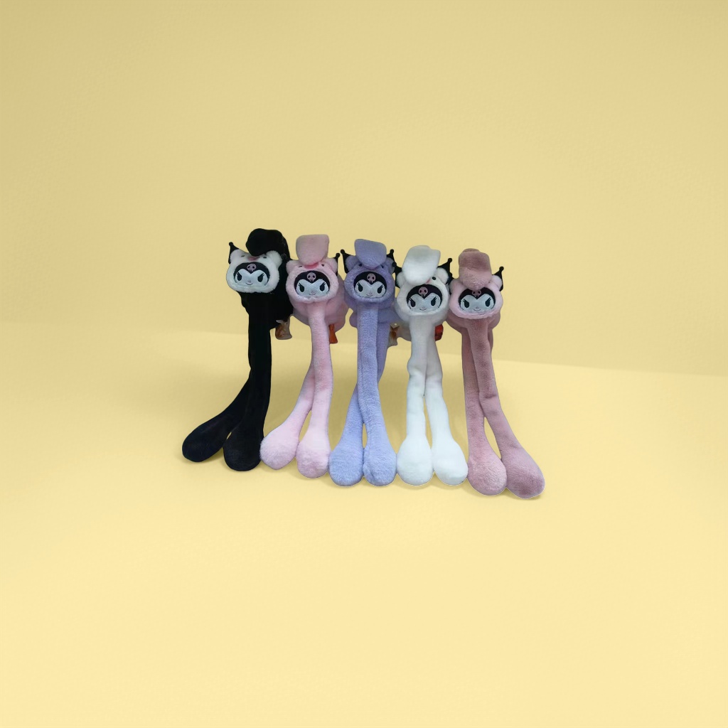 Soft and skin-friendly rabbit plush ear cups, suitable for both indoor and outdoor use in winter with long ears